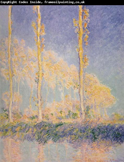 Claude Monet Three Poplars,Autumn Effect