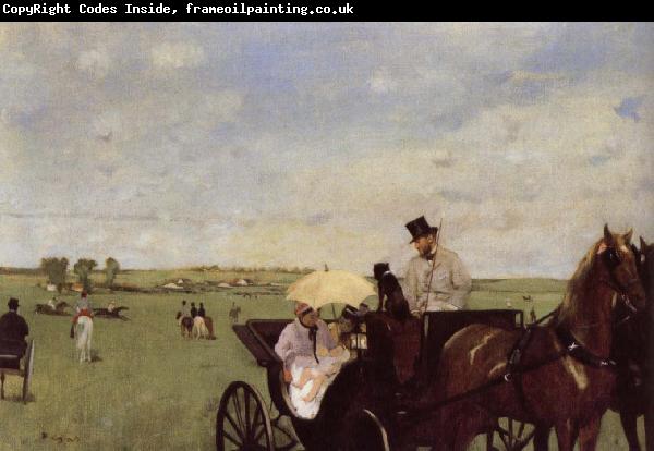 Edgar Degas A Carriage at the Races