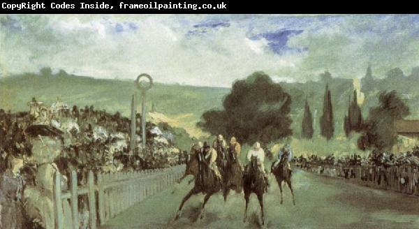 Edouard Manet The Races at Longchamp