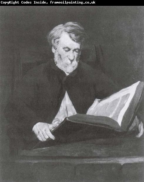 Edouard Manet Man Reading