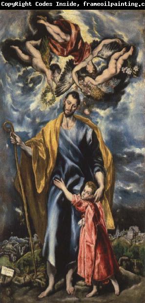 El Greco St Joseph and the Infant Christ