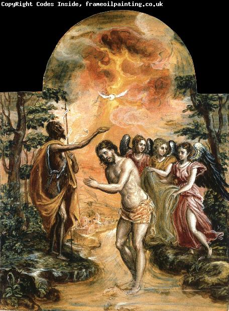 El Greco The Baptism of Christ