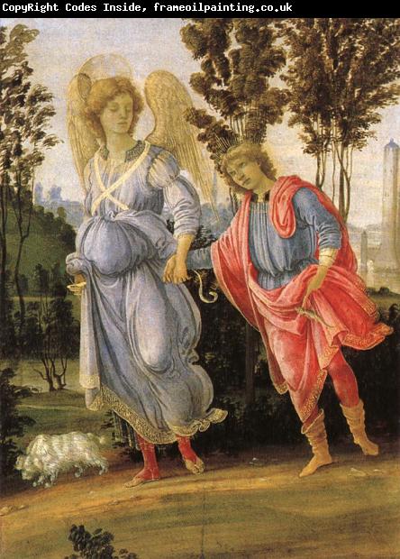 Filippino Lippi Tobias and angeln, probably