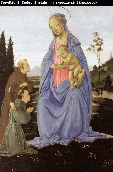 Fra Filippo Lippi Madonna with Child, St Anthony of Padua and a Friar before 1480