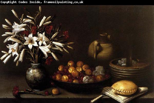 Francisco Barrera Still-Life with Flowers and Fruit