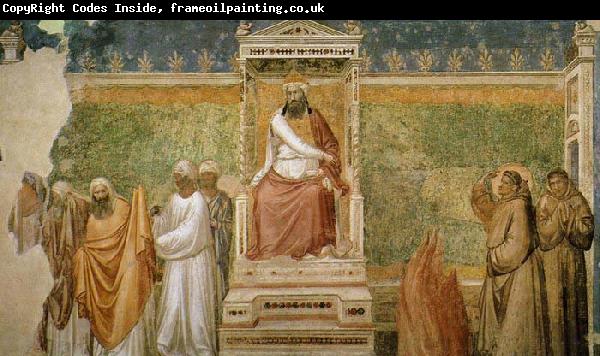 GIOTTO di Bondone St Francis before the Sultan