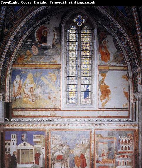 GIOTTO di Bondone Frescoes in the fourth bay of the nave