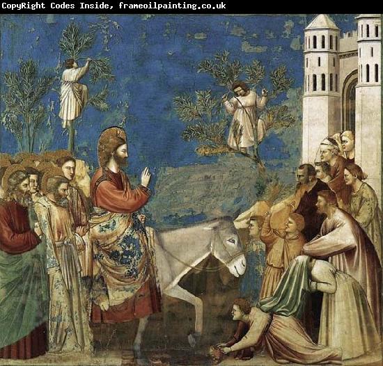 GIOTTO di Bondone Entry into Jerusalem