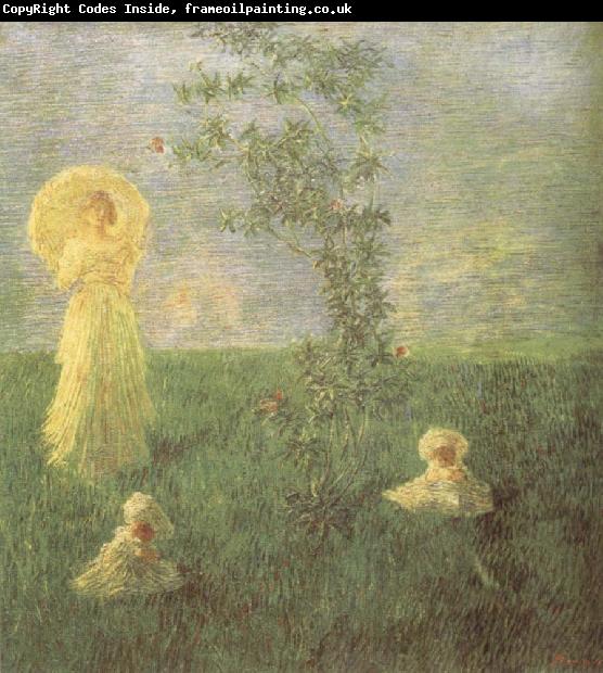 Gaetano previati In the Meadow