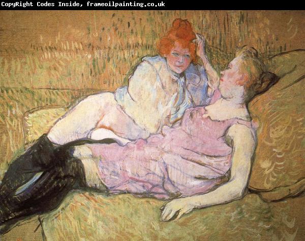 Henri de toulouse-lautrec The Sofa