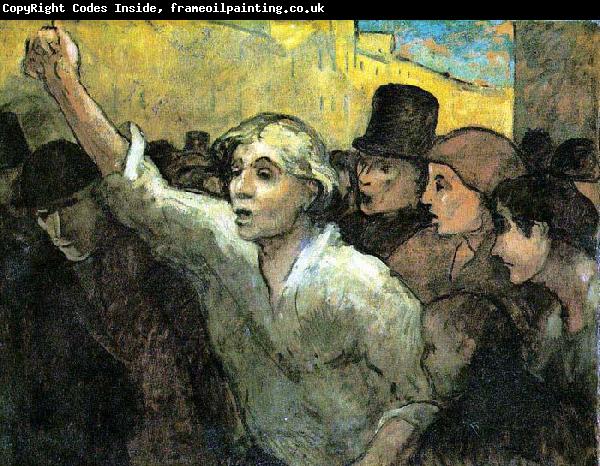 Honore  Daumier The Uprising