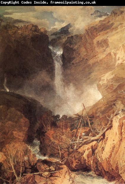 J.M.W. Turner The Great Fall of the Reichenbach,in the Valley of Hasle,Switzerland