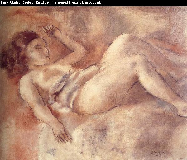 Jules Pascin Nude of sleep like a log