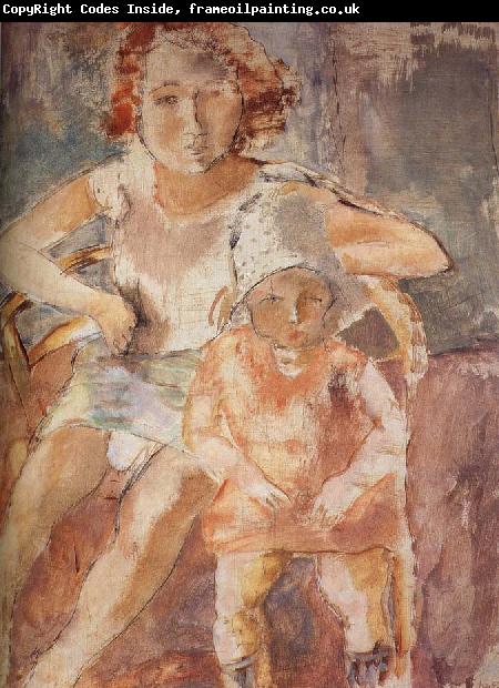 Jules Pascin Younger mother with child