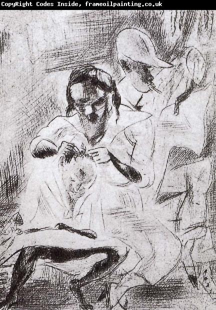 Jules Pascin Woman catch the flea