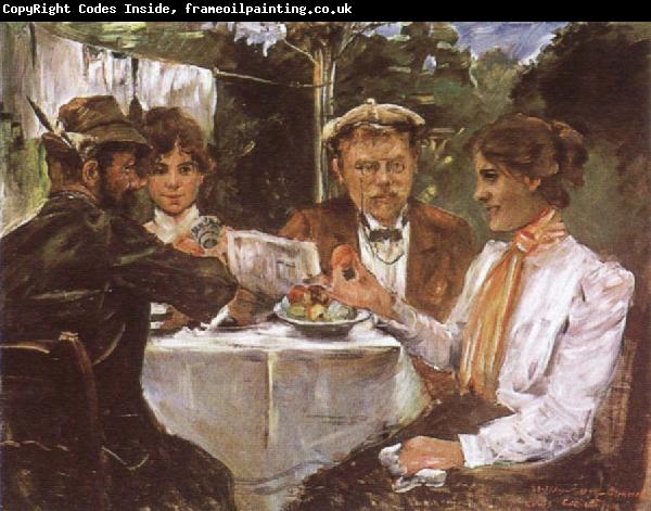 Lovis Corinth In Max Halbe-s Garden