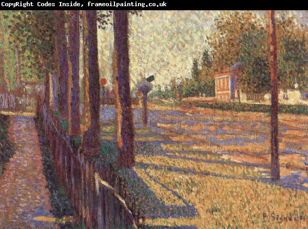 Paul Signac The Railway at Bois-Colombes