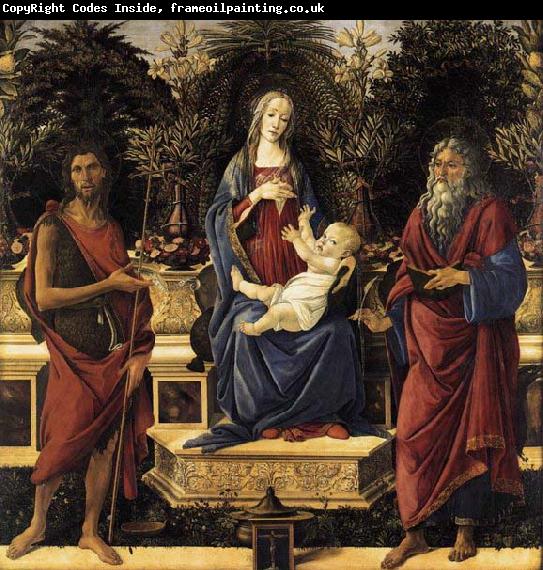 Sandro Botticelli The Virgin and Child Enthroned