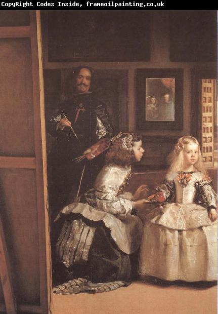 VELAZQUEZ, Diego Rodriguez de Silva y Detail of Palace handmaiden