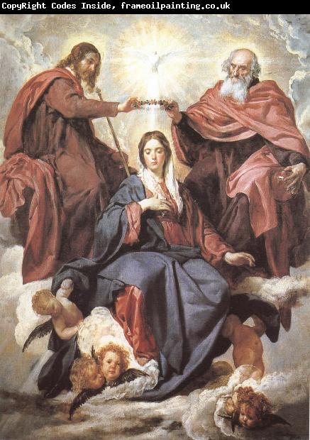 VELAZQUEZ, Diego Rodriguez de Silva y Virgin Mary wearing the coronet