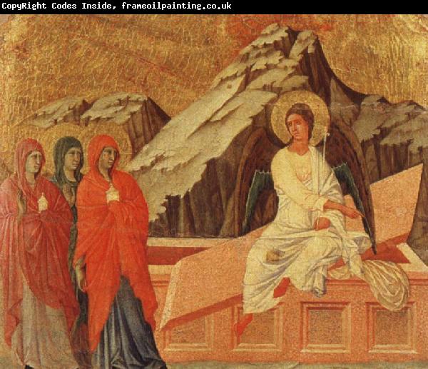 unknow artist Duccio The Holy women at the grave