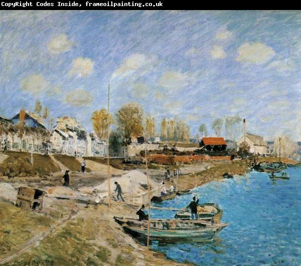 Alfred Sisley Sand on the Quayside,Port Marly