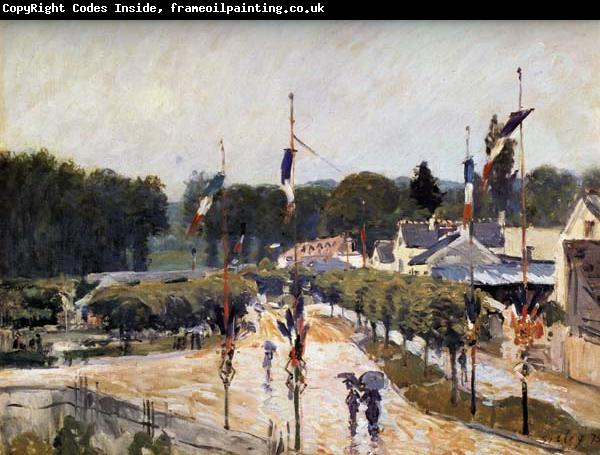 Alfred Sisley Fete Day at Marly-le-Roi