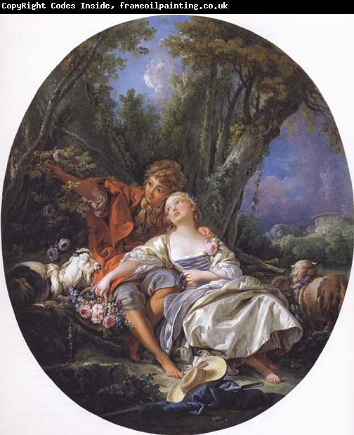 Francois Boucher Shepherd and Shepherdess