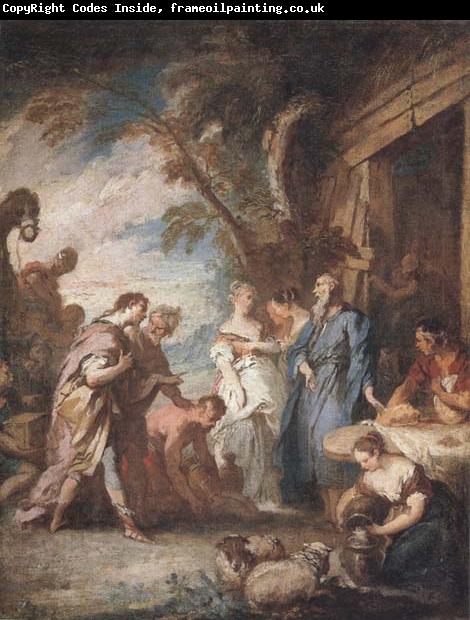 Francois Boucher Welcoming the Servant of Abraham