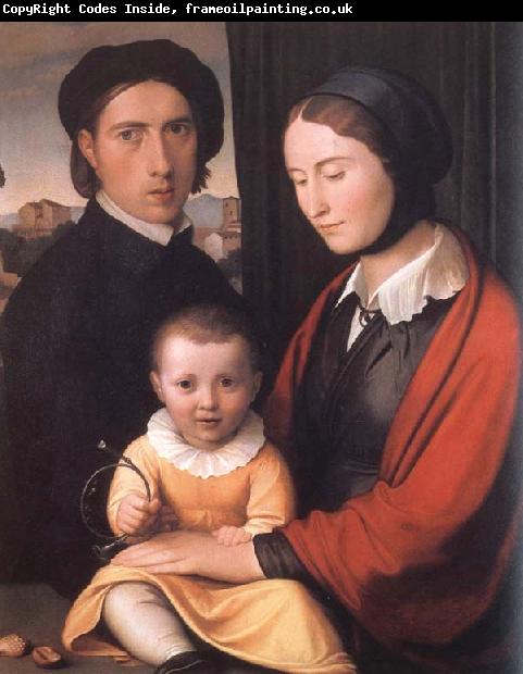 Friedrich overbeck The Artist with his Family