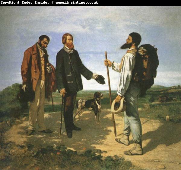 Gustave Courbet The Meeting or Bonjour,Monsieur Courbet