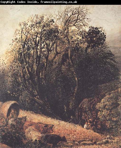 Samuel Palmer A Cornfield Bordered by Trees