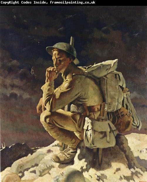 Sir William Orpen The Thinker on the Butte de Warlencourt