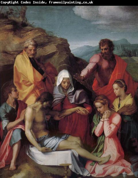 Andrea del Sarto The dead Christ of Latter-day Saints and Notre Dame