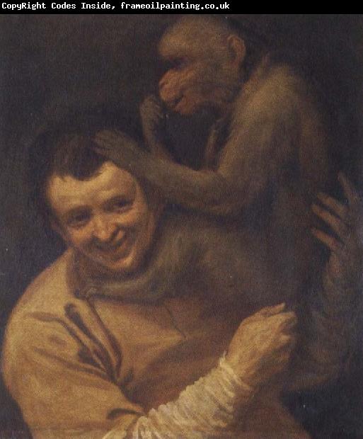 Annibale Carracci With portrait of young monkeys