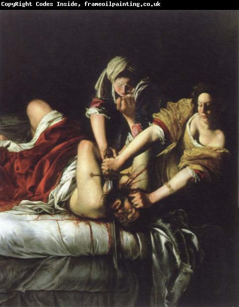 Artemisia  Gentileschi judith beheading holofernes