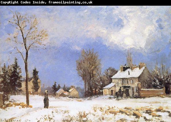 Camille Pissarro Snow housing