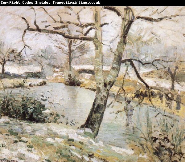 Camille Pissarro Winter scenery