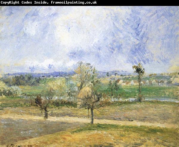 Camille Pissarro Rain scenery