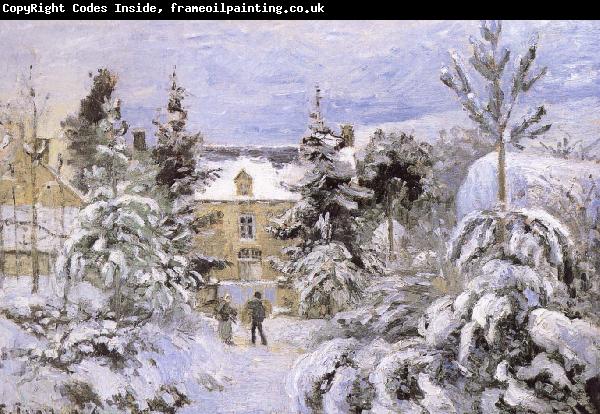 Camille Pissarro Snow housing