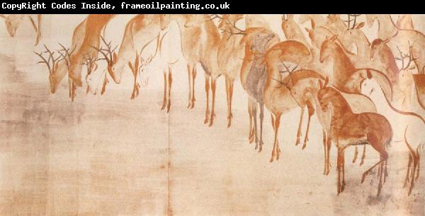 Caravaggio poem scroll with deer