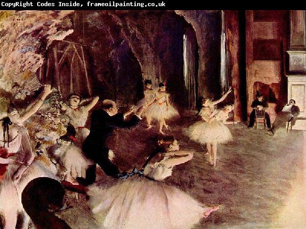 Edgar Degas Stage Rehearsal