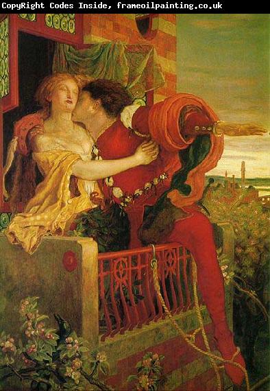 Ford Madox Brown Romeo and Juliet in the famous balcony scene