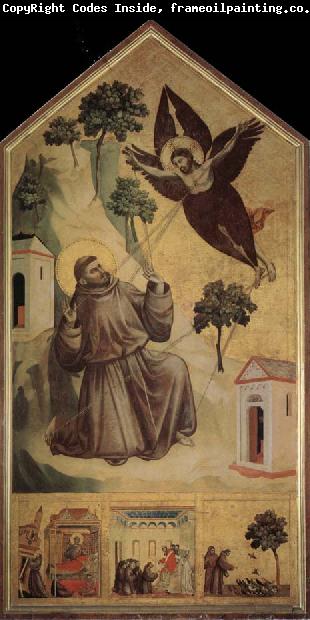 GIOTTO di Bondone Assisi Saint - Francois accept the stigma