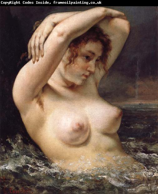 Gustave Courbet The Woman in the Waves