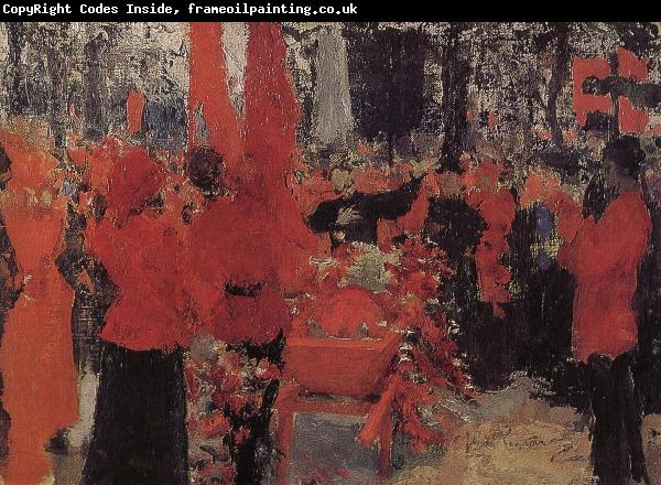 Ilia Efimovich Repin Red's funeral