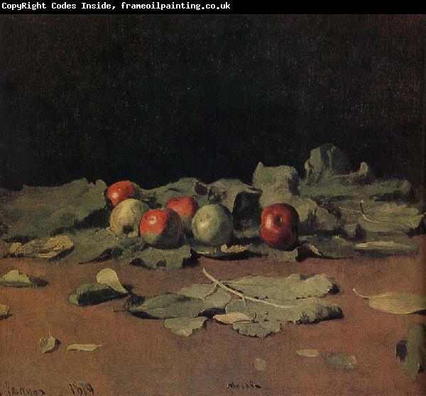 Ilia Efimovich Repin Apple still life and leaves