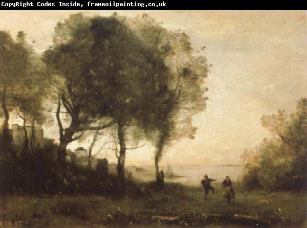 Jean Baptiste Camille  Corot rural scene