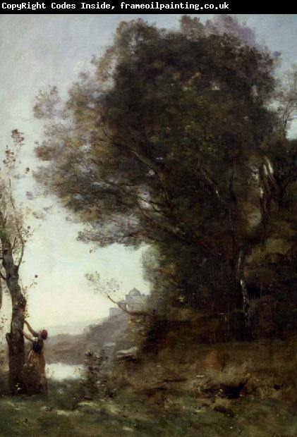 Jean Baptiste Camille  Corot appelskord i ariccia