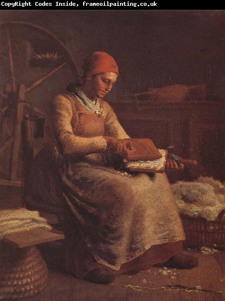 Jean Francois Millet Peasant hackle wool